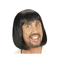 Ortaçağ Peruğu Siyah Renk Erkek 