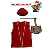 Keloğlan Kostümü Seti Çocuk