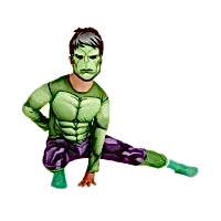 Hulk Kaslı Lisanslı Çocuk Kostümü 