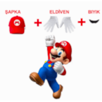 Mario Şapka Set Çocuk