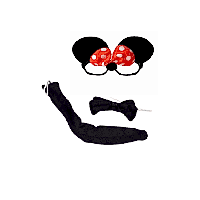 Minnie Mouse Gözlük Papyon Kuyruk Set