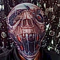 Halloween 3D 3 Boyutlu Kumaş Baskılı İskelet Korku Maskesi