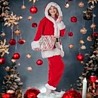 Noel Anne Kostümü Kapüşonlu Yetişkin 