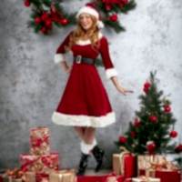 Yılbaşı Noel Elbisesi Kadife