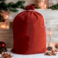Noel Baba Hediye Dağıtım Çuvalı Polar 75X100