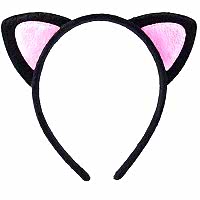 Sevimli Kedi Taç Kulak İçi Pembe