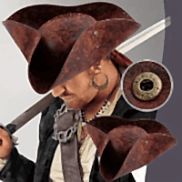 Korsan Kaptan Jack Sparrow Şapkası Vinleks