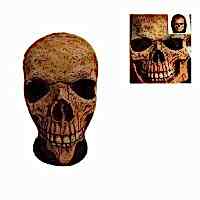 Halloween 3D 3 Boyutlu Kumaş Baskılı İskelet Korku Maskesi