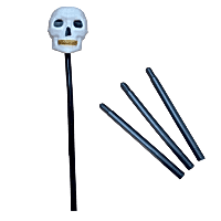 Halloween İskelet Kuru Kafa Figürlü Asa