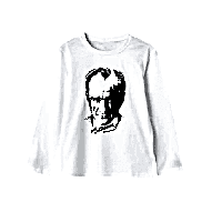Atatürk Baskılı Uzun Kollu Beyaz Tişört Çocuk