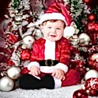 Bebek Noel Baba Kostümü Kadife