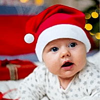 Bebek Noel Baba Şapkası Polar