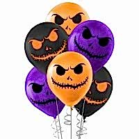 Cadılar Bayramı Baskılı Pastel Balon 12´li