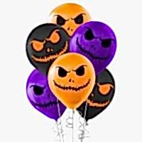 Cadılar Bayramı Baskılı Pastel Balon 100´lü