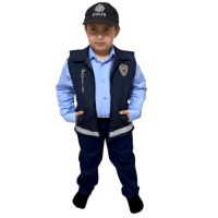 Polis Yelek Şapka Çocuk