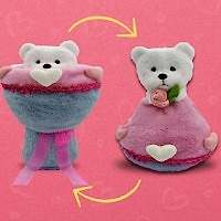 Ayıcıklı Sevgi Buketi Peluş Oyuncak 40 cm