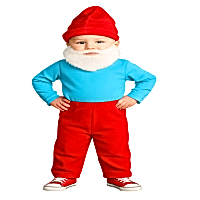 Şirin Baba Kostümü Bebek