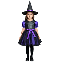 Halloween Tatlı Cadı Kostümü Mor