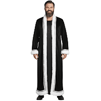Osmanlı Padişah Sultan Kaftanı Siyah Yetişkin