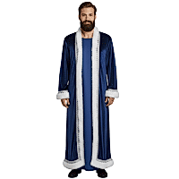 Osmanlı Padişah Sultan Kaftanı Mavi Yetişkin