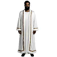 Osmanlı Padişah Sultan Kaftanı Beyaz Yetişkin