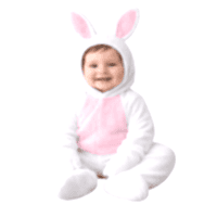Tavşan Kostümü&nbsp;Beyaz Bebek