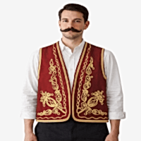 Osmanlı Şerbetçi Yeleği Kırmızı