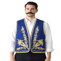 Osmanlı Şerbetçi Yeleği Mavi