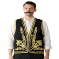 Osmanlı Şerbetçi Yeleği Siyah