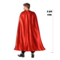 Halloween Parti Pelerini Kırmızı Saten 140 cm