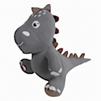 Dinozor Peluş Oyuncak Gri 40 cm