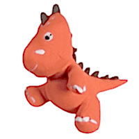 Dinozor Peluş Oyuncak Turuncu 40 cm