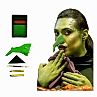 Halloween Cadı Makyaj Seti