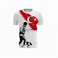 Atatürk Baskılı Beyaz Kocatepe Tişört Yetişkin