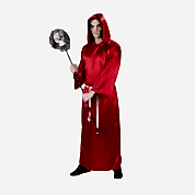 Halloween Büyücü Kostümü Kırmızı Yetişkin