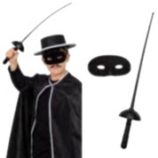 Zorro Kılıç Maske Set Plastik