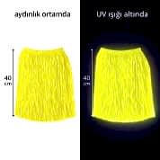 Hawaii Parti Eteği Neonlu Sarı 40 cm