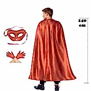 Halloween Balo Parti Set Kırmızı Yetişkin