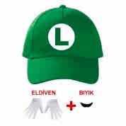Luigi Şapka Set Çocuk