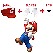 Süper Mario Şapka Set Çocuk