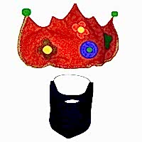 Hacivat Şapkası ve Sakalı Set Çocuk